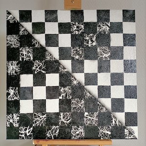 Abstract painting 50x50cm, Contemporary art, unique work, modern art