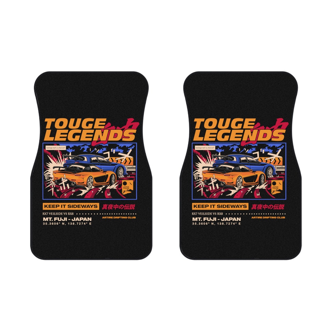 Luxury RX7 Car Floor Mat Mazda RX7 Floormat Mt. Fuji Japanese Drift