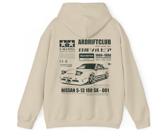Vintage Nissan Hoodie, Unique Gift for Car Guy Car Accessories 180sx Racing Formula 1 Unique Hoodie Gift for Him Unisex Fathers Day