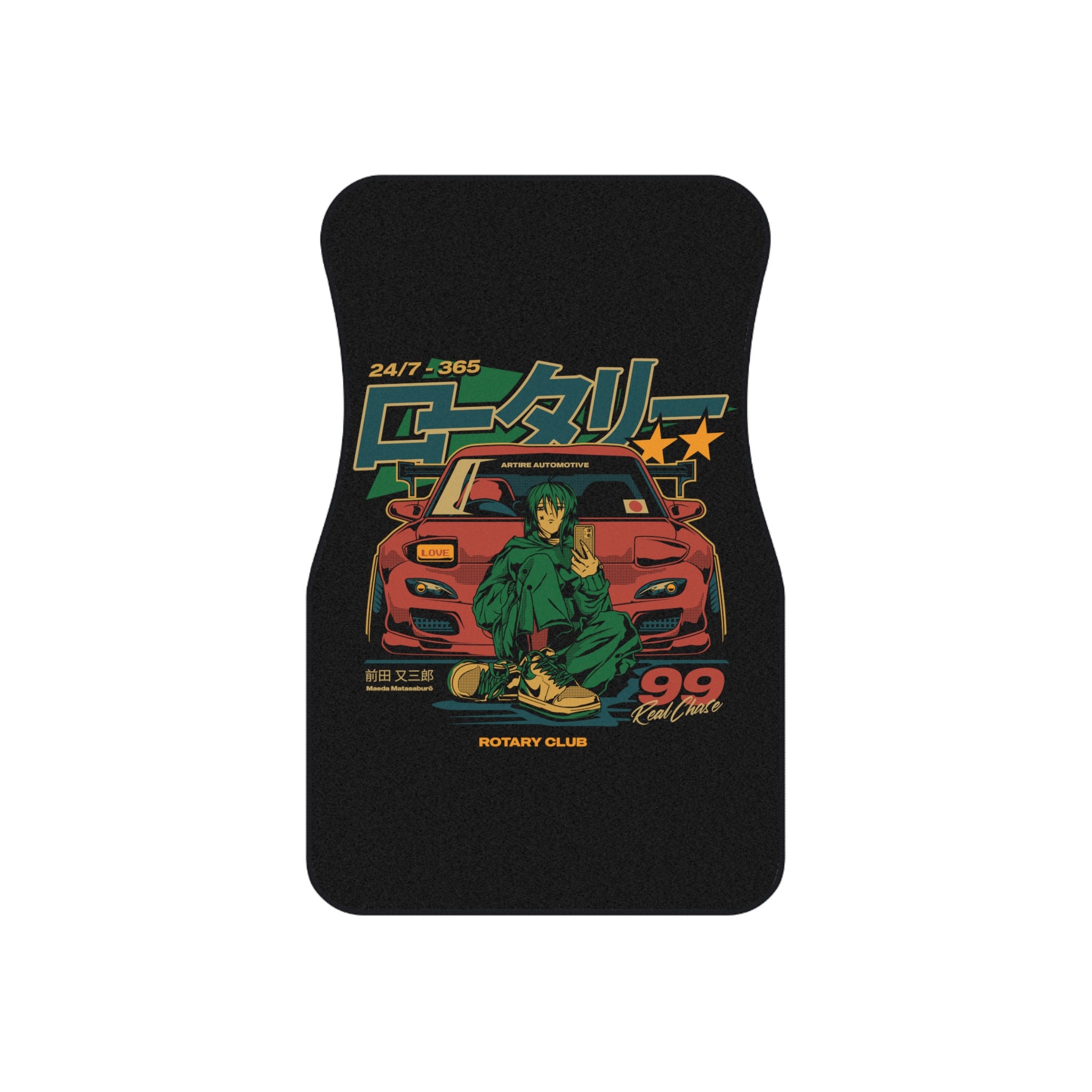 Rx7 Floor Mat for Car, Drift Enthusiast Footmat, Car Mat Aesthetic, RX7