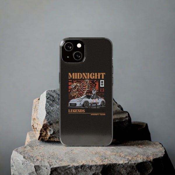 JDM Drift Phone Case - Tiger - Legend - Coque iPhone - 350Z - Nissan - Tech Gear - Protecteur de téléphone - Résistant aux chutes - JDM - Passionné de voiture