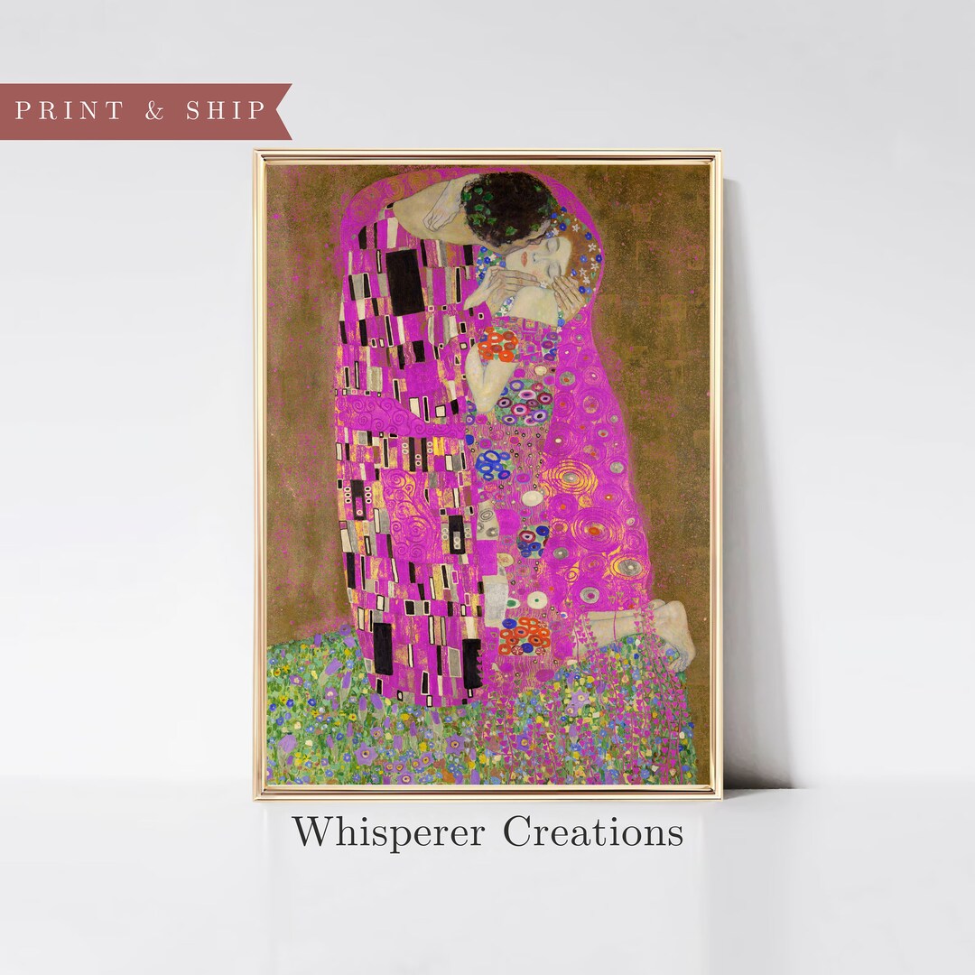 The Kiss Gustav Klimt Gustave Klimt Art Print Klimt Painting Modern ...