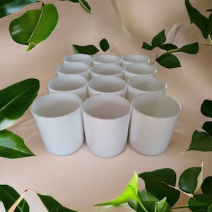 7OZ Witte Pot Bulkkaarsen 12 Pack Groothandel Luxe Jarkaarsen Kaars - Kaarsenmaken Potten - Lege Kaarspotten - Kaarsenmaker