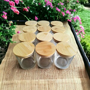 Lege KAARSPOTEN, GLAZEN Kaarsenpot, Bulk Kaarsenpotten, 9 oz Kaarsen maken van glazen potten, pakket van 12 stuks