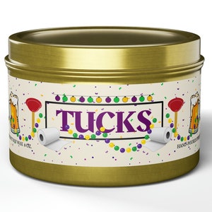 Mardi Gras Decoration, Mardi Gras Candle Decor Inside, Tucks Parade Favor, New Orleans Mardi Gras Parade, Krewe Ball Favor, Nola Souvenir