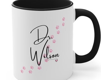 Custom Veterinarian Gift, Custom Veterinarian Mug, Female Vet Gift, Veterinarian Thank You, Veterinarian Appreciation, Vet Gift, Vet Mug