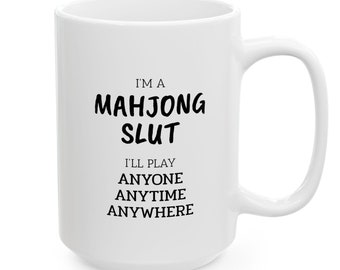 Prezent Mahjong, Kubek Mahjong, Zabawny Prezent Mahjong, Zabawny Kubek Mahjong, Prezent dla Gracza Mahjong, Wypełniacz Skarpetek Mahjong, Prezent Mahjong