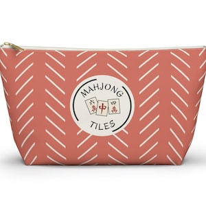 Mahjong Tile Bag, Mahjong Tile Case, Mahjong Accessory Zipper Pouch, Mahjong Gift, Mahjong Queen, Mahjong Player Gift, Mahjong Queen Gift