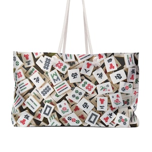 Mahjong Set Tote Bag, Mahjong Gift, Mah Jongg Tote Bag, Mahjong Tile Bag, Mahjong Case, Mahjong Queen, Mahjong Accessory Bag,Mah Jongg Tiles