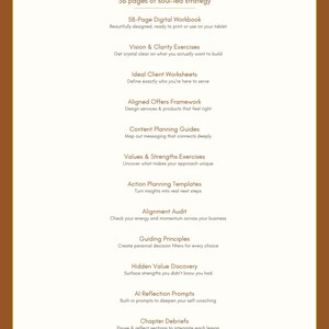 Business Workbook | The Soul-Led Business Blueprint | Offer Discovery | Entrepreneur Planner | Digital Download image 5