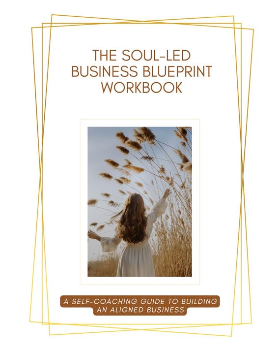 Business Workbook | The Soul-Led Business Blueprint | Offer Discovery | Entrepreneur Planner | Digital Download