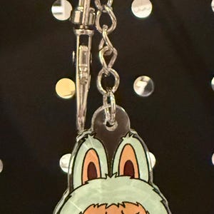 Hawaii Labubu poke bowl keychain