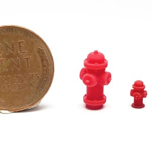 Fire Hydrant  - HO Scale, N Scale, O Scale | Model Train Scenery