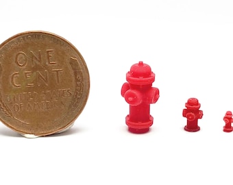 Fire Hydrant  - HO Scale, N Scale, O Scale | Model Train Scenery