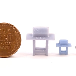 Grill with Lid (no propane tank) - HO Scale, N Scale, Z Scale, S Scale | Model Train Scenery