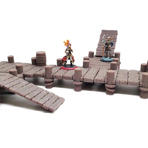 DnD Modular Docks, Gaming Miniatures