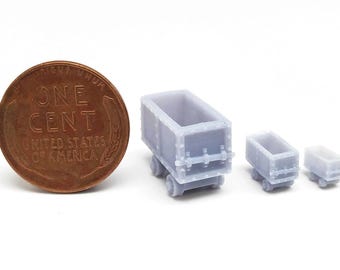Mining Cart - HO Scale, N Scale, Z Scale | Model Train Scenery