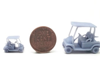 Golf Cart - HO Scale, N Scale | Model Train Scenery