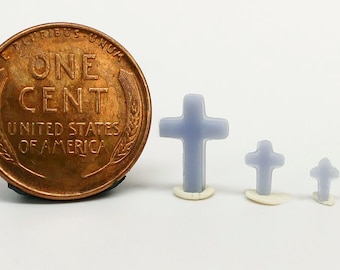 Military Cross Headstone - HO Scale, N Scale, Z Scale | Model Train Scenery