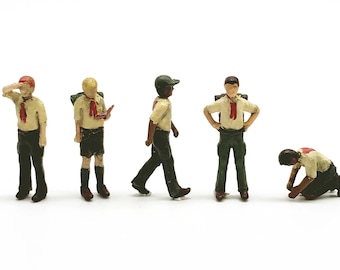 Scouts Kit - HO Scale, N Scale | Model Train Figures
