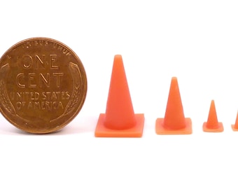 Traffic Cones - HO Scale, N Scale, Z Scale, O Scale | Model Train Scenery