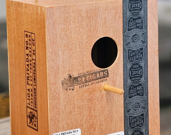 Drew Estate "9" Toro Oscuro Cigar Box Birdhouses