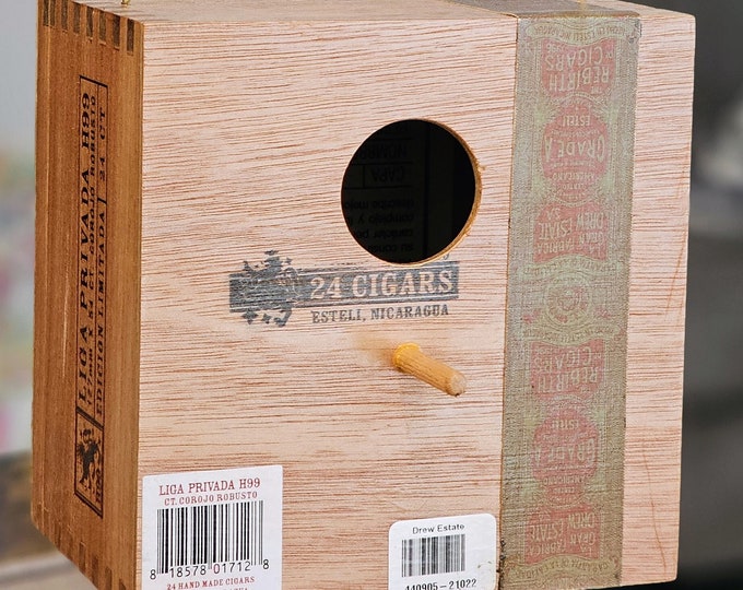 Drew Estate H99 Robusto Cigar Box Birdhouse