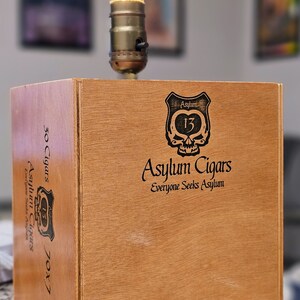 Asylum 13 Cigar Box Lamp image 2