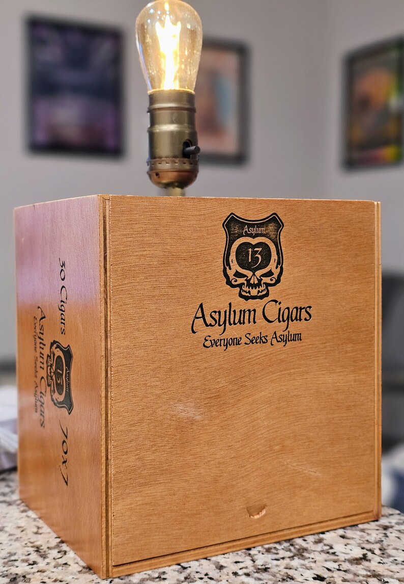 Asylum 13 Cigar Box Lamp image 2