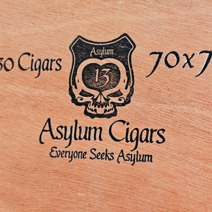 Asylum 13 Cigar Box Lamp image 3