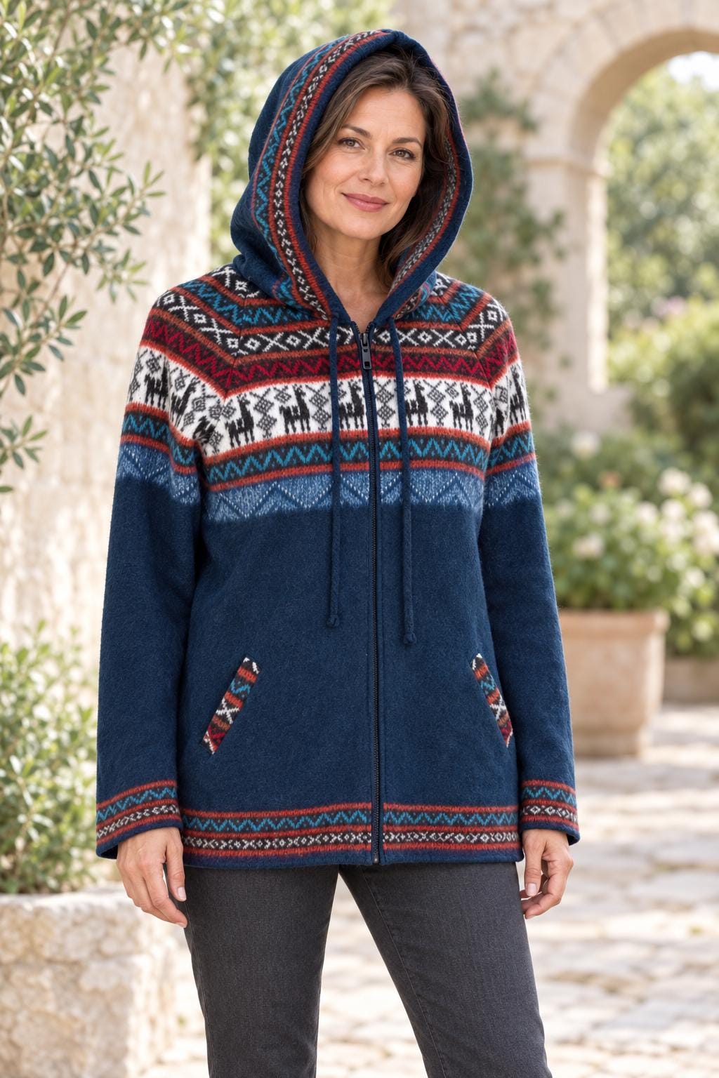 Alpaca Wool Zip Up - Etsy