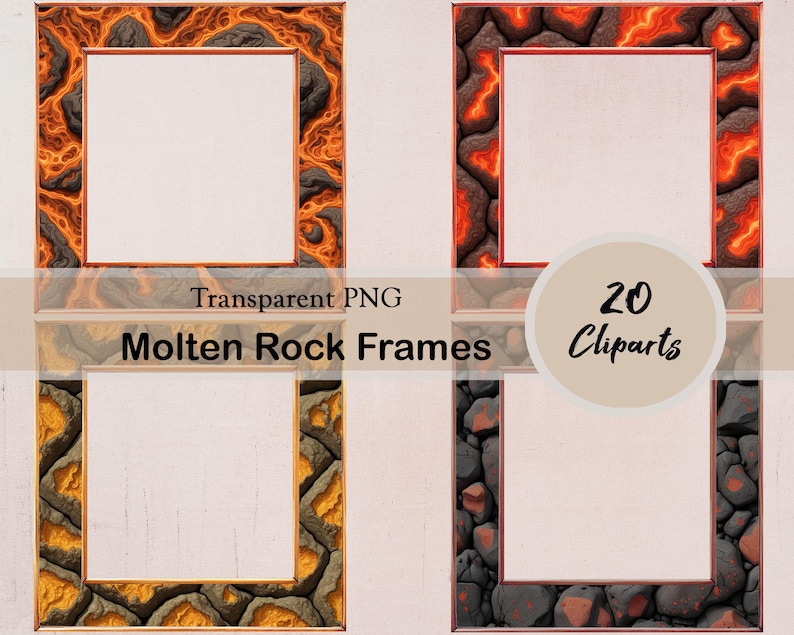 Red Rocks Bottom Frame Molten Rock Frames, 20 PNG Cliparts, Lava Frames, Magma Frames, Volcano ...