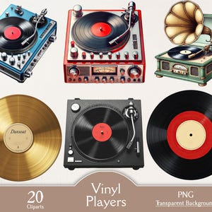 Vinylspeler, 20 png-clipart, platenspeler, vintage muziek, retro clipart, muziekspeler, jaren 80 retro, oude vinylplaat, platenspeler, oude muziek