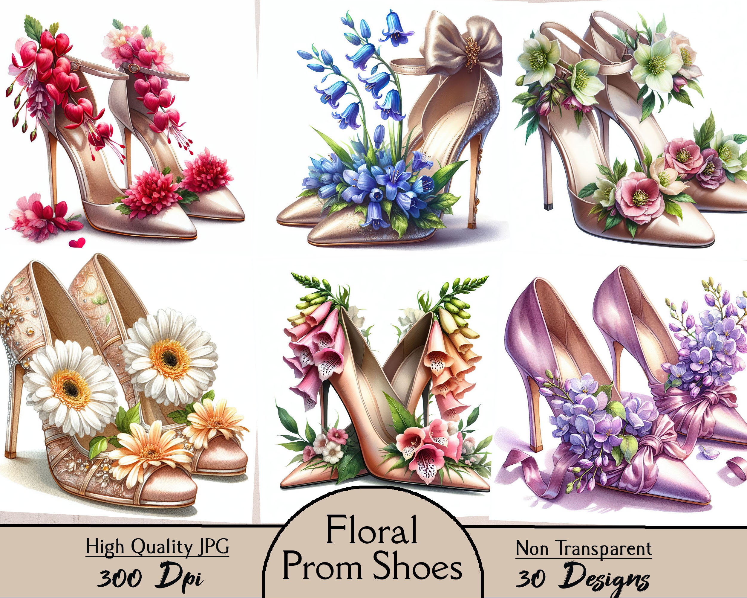 Floral prom shoes hotsell