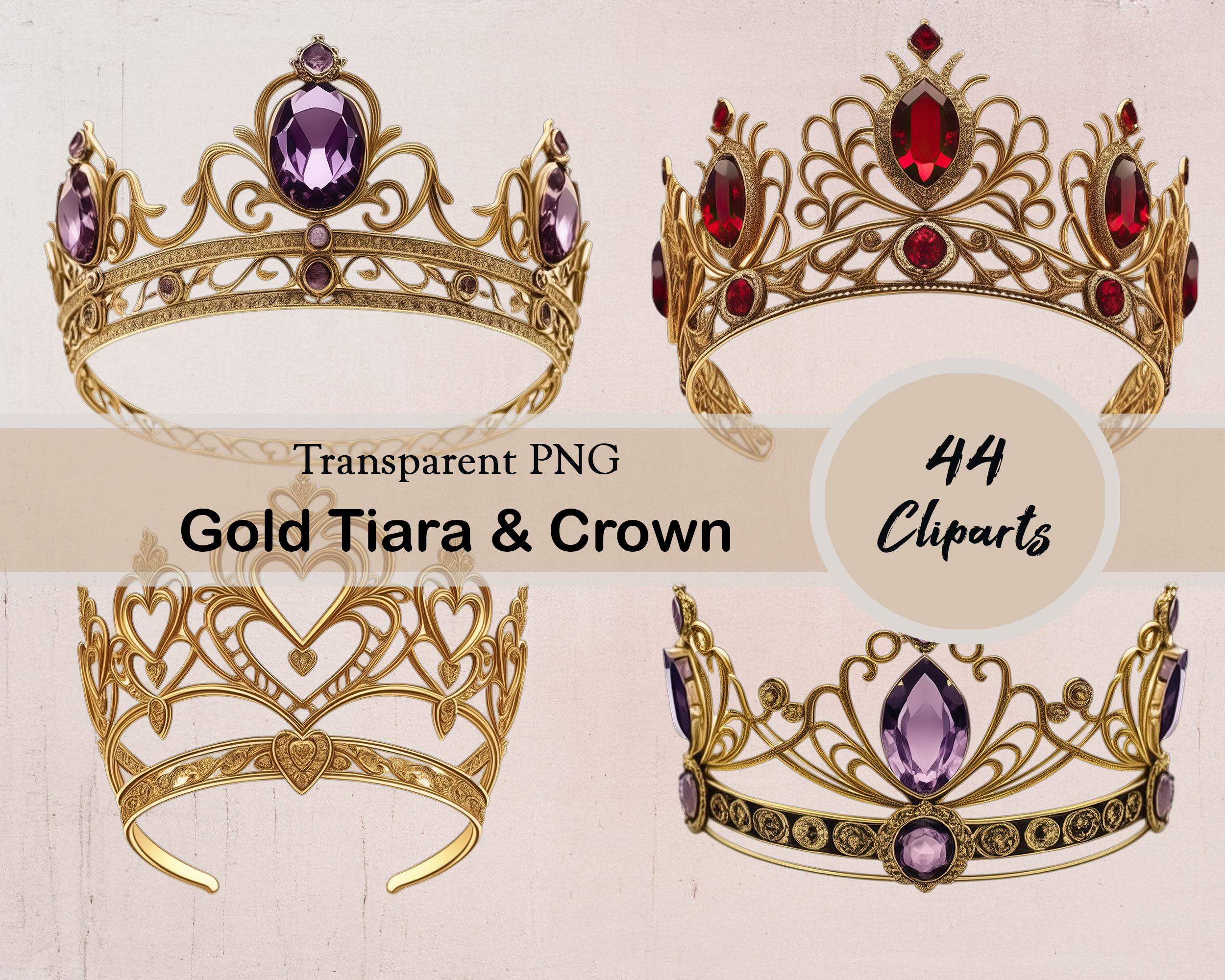Tiara dorada, corona dorada, 44 imágenes prediseñadas PNG, tiara de lámina  dorada, corona de lámina dorada, rey, reina, príncipe, princesa, coronada,  clipart, digital, impresión - Etsy México, image size:2500x2000