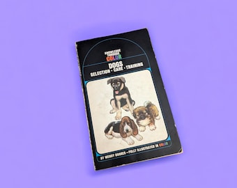Vintage 1972 Dogs in Color Book, Bantam Edition