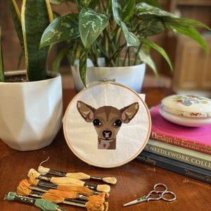 A Dog Named Nelson | Dog Pet Portrait Cross Stitch Pattern | Instant Download, Dog Lovers Gift, Easy Stitching Project
