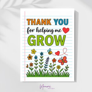 Tarjeta de agradecimiento para maestros IMPRIMIBLE, Tarjeta de agradecimiento para maestros, Eres apreciado, Regalos para maestros, Tarjeta de agradecimiento para maestros de fin de año escolar