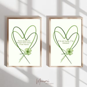 St. Patrick’s Day Wall Art Printable | Christian Irish Decor | Saint Patrick’s Day Bible Verse Printable | Irish Blessing Art | Faith-Based