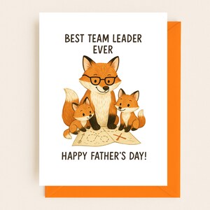 Fox Father’s Day Card, Cute Woodland Animal Dad Card, Digital Printable Father’s Day Card, Funny Card for Dad, Father’s Day card