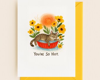 Love Anniversary Card – Printable Cute Cat Couple Card – Digital Download Romantic Card for Boyfriend, Girlfriend, or Partner, Romantic Card