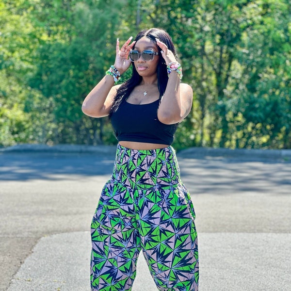 African clothing maxi pants African Women clothing  African print Trousers Ankara long pants