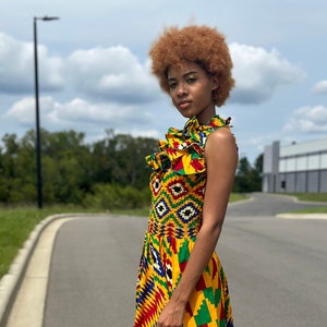 Kente Short Dress Etsy