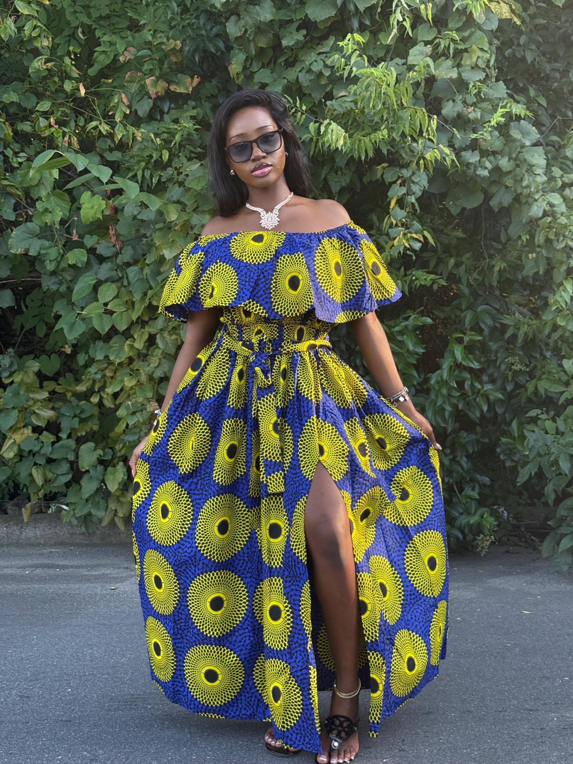 African off Shoulder Dress