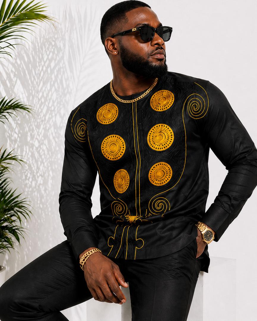 Black and Gold Pants for Men - Etsy