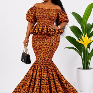 kente dresses for ladies Dress collection-christmas-dresses color-green