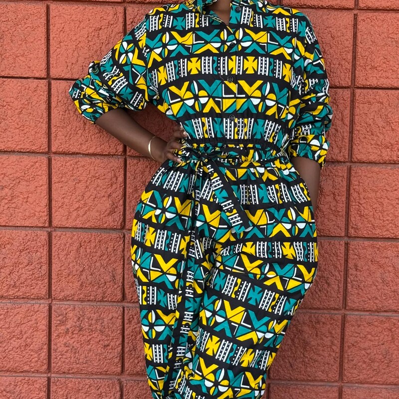 Yellow Leopard Jumpsuit