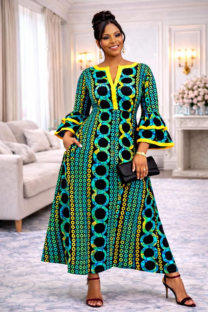 mumu Maxi African Dress - Etsy