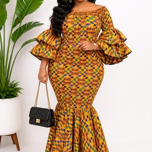 Women Kente Dress - Etsy Women Kente Dress - Etsy