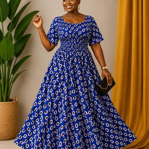 Elastic Ankara Dress - Etsy Elastic Ankara Dress - Etsy